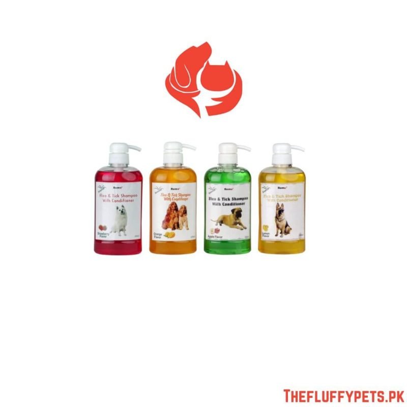 Remu Dog Groomer Shampoo Flea & Tick with Conditioner 600ml