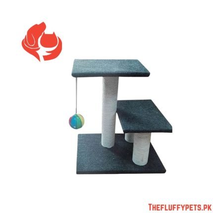 Cats Scratching Three Pole