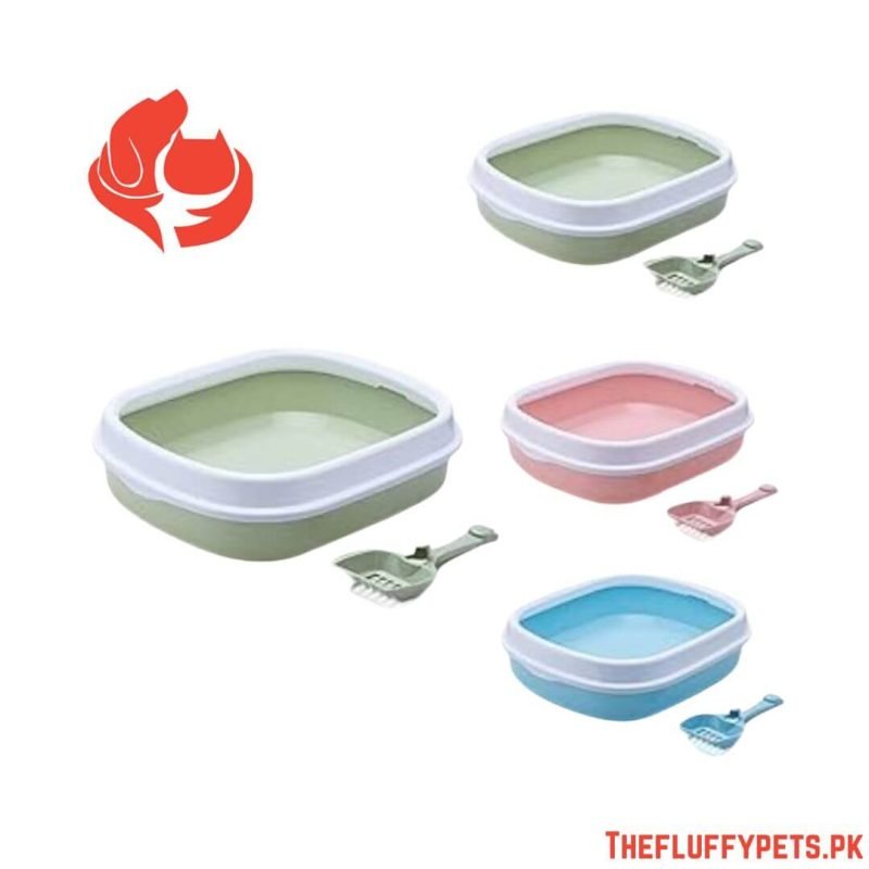 Cat Litter Tray with Lid & Scoop