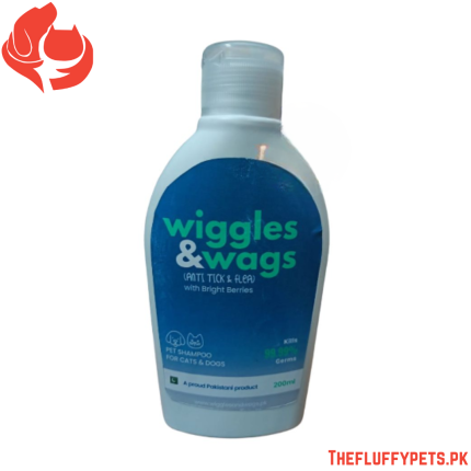 Wiggles And Wags Anti Tick And Flea Shampoo For Pets