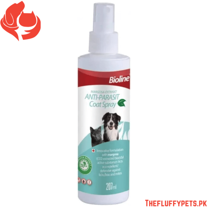 Bioline Pets Flea & Tick Anti Parasite Coat Spray (Margosa) 207 ml