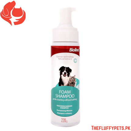 Bioline Pets Wash Free Foam Shampoo 220 g