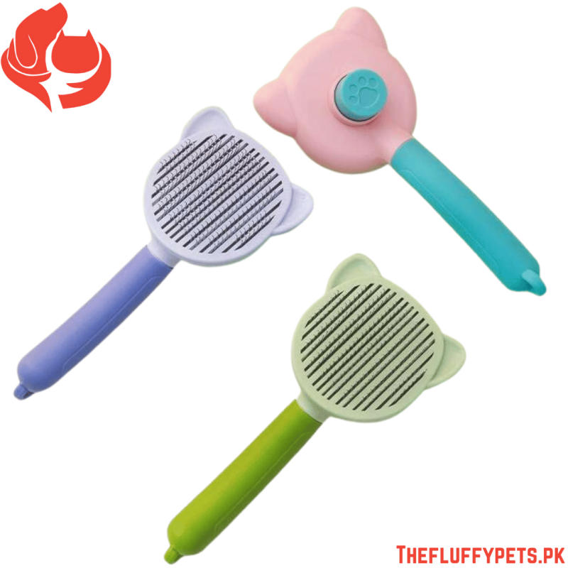 Button Brush Cat Face (In Box Pack)