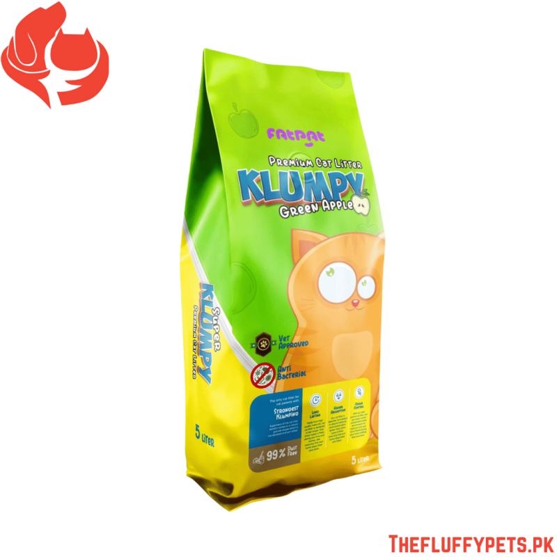Klumpy Cat Litter – Green Apple Scent – 5L