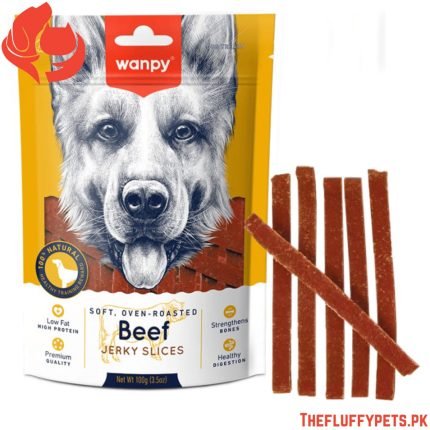 Wanpy Soft Beef Jerky Slices for Dogs