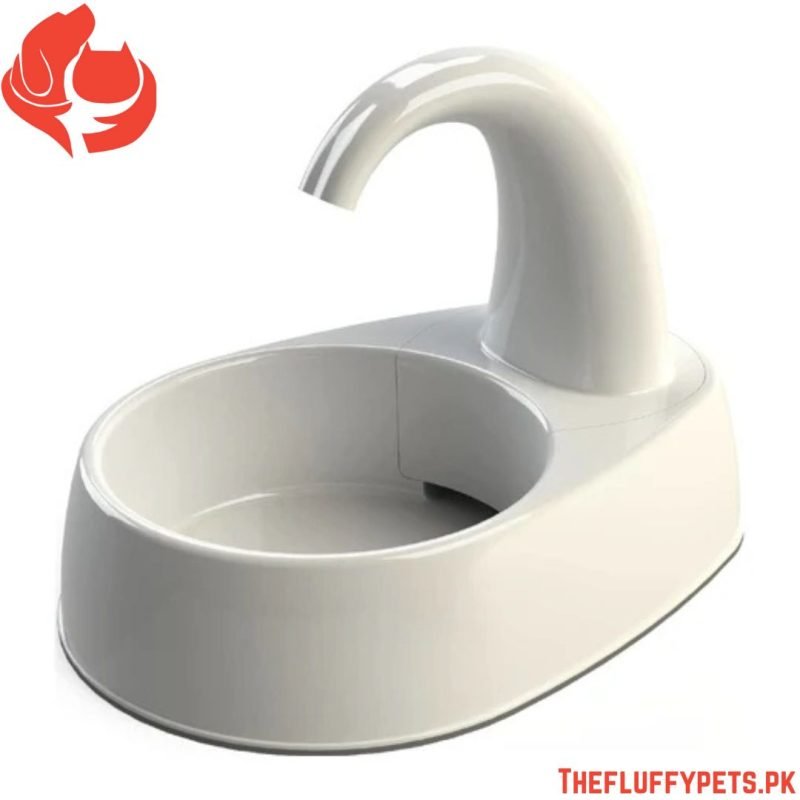 Trixie Pet Water Fountain Plastic Curved Stream 2.5 Litre – 25 × 24.5 × 35 cm