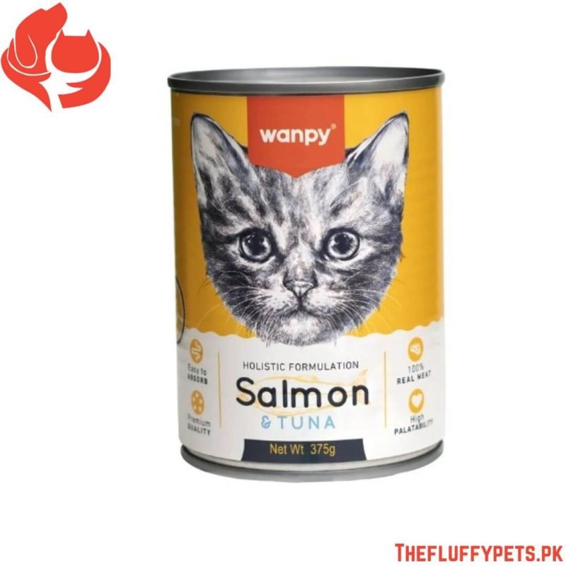 Wanpy Holistic formulation Cat Can for Kitten Tuna+Salmon 375g