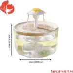 Whisper-Quiet 1.5L Transparent Pet Water Fountain