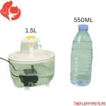 Whisper-Quiet 1.5L Transparent Pet Water Fountain