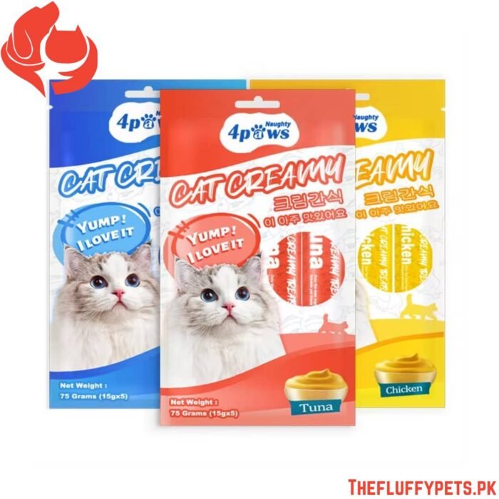 4 Paws Creamy Lickable Treats For Cat