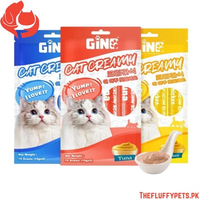 Gino Creamy Lickable Treats For Cat
