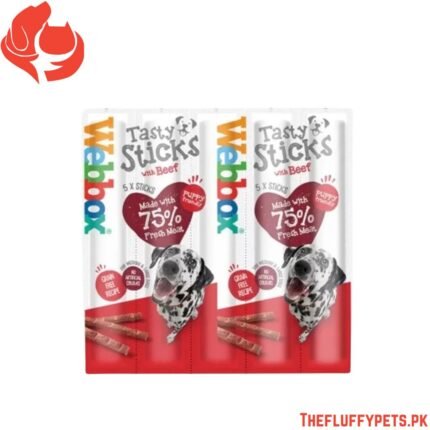 Webbox Tasty Sticks Beef Dog Treats Large