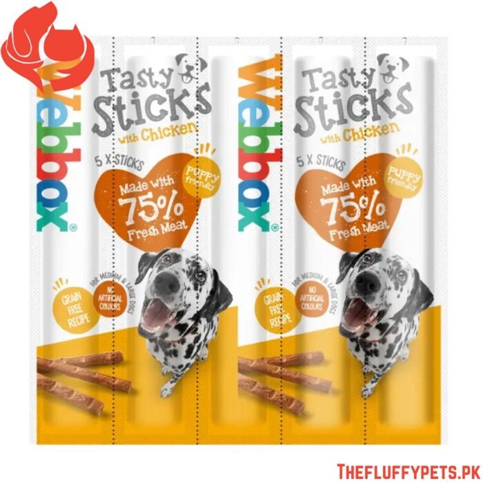 Webbox Tasty Sticks Chicken Dog Treats Large